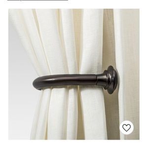 Threshold Bronze Finished Curtain Holdbacks
